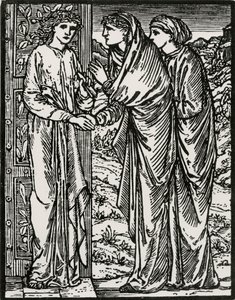 2回目の訪問 作： Edward Coley (after) Burne Jones