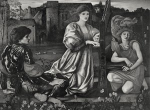 ザ・ラブソング 作： Edward Coley (after) Burne Jones