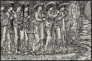 丘への行列 作： Edward Coley (after) Burne Jones