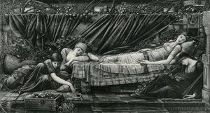薔薇の塔（Briar Rose Seriesより 作： Edward Coley (after) Burne Jones
