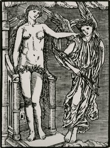 プシュケにキューピッドを送る金星 作： Edward Coley (after) Burne Jones