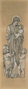 幼い子供たちを祝福するキリスト 作： Edward Coley Burne Jones
