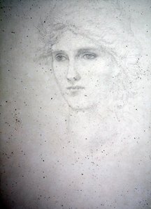 ベッシー・キーン、1898年頃（紙に鉛筆）