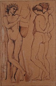 ヒメネウス（紙に木炭） 作： Edward Coley Burne Jones
