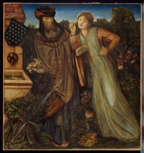 キング・マークとラ・ベル・イズールト 作： Edward Coley Burne Jones