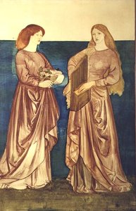 St.DorothyとSt.Cecilia 作： Edward Coley Burne Jones
