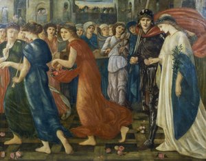 セントジョージとドラゴン：No。7リターン 作： Edward Burne Jones