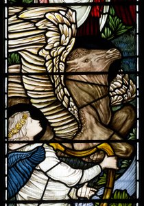 エンジェル＆ブルディテール、パラダイスリバー、1875 作： Edward Burne Jones