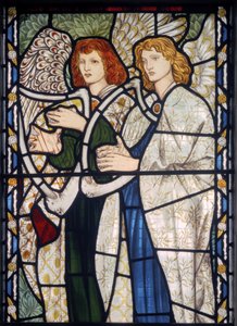Angels Playing Harps、1866（ステンドグラス） 作： Edward Burne Jones