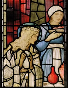 シモンの家での饗宴」のディテール 作： Edward Coley Burne Jones