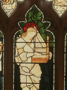 聖セシリアのディテール 作： Edward Burne Jones