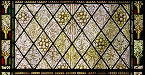 ステンドグラスの窓の詳細、1896年頃 作： Edward Coley Burne Jones