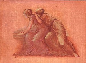 バルコニーの人物 作： Edward Coley Burne Jones
