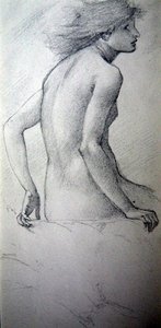 丘の妖精（452518 versoを参照） 作： Edward Burne Jones