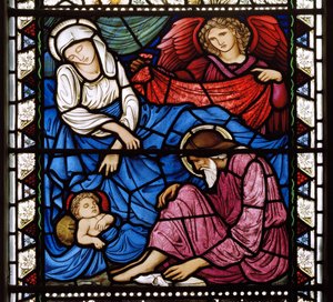 Kirkcaldy Old Kirk、Morris＆Co.、Edward Burne-Jones、The Nativity、1886 作： Edward Burne Jones