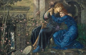 廃墟の中の愛 作： Edward Burne Jones