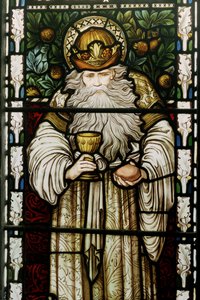Melchizedek、キングオブセーラム、1876年（ステンドグラス） 作： Edward Burne Jones