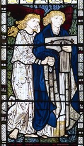 ミュージカルエンジェル、1865年 作： Edward Burne Jones