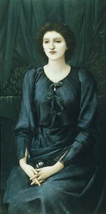ラ・バロンヌ・マドレーヌ・デサンデスの肖像 作： Edward Coley Burne Jones