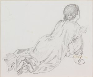 リクライニングフィギュア 作： Edward Burne Jones