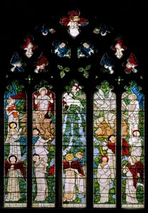 楽園の河川、1875 作： Edward Burne Jones