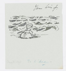 シーサイド、作家の孫娘アンジェラ・サーケルへの手紙、8月31日 作： Edward Burne Jones