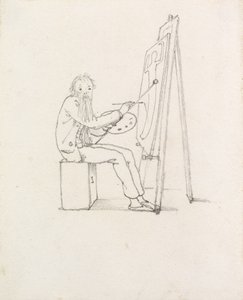 自己似顔絵、1874 作： Edward Burne Jones