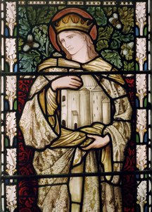 ソロモンと神殿、1876年（ステンドグラス） 作： Edward Burne Jones