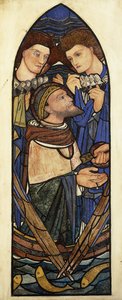 ティベリアの海に沈む聖ペテロ、 作： Edward Burne Jones