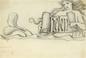 ヘレンのための研究、1880年頃 作： Edward Burne Jones