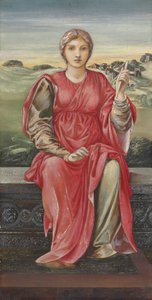 「TheHours」の研究（ジェッソパネルのミクストメディア） 作： Edward Burne Jones