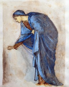 聖母の図のための研究（WC） 作： Edward Burne Jones