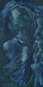 ホイールオブフォーチュンのための研究、1870年（紙のトイレ） 作： Edward Burne Jones