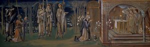 タペストリー「聖杯の到達」のための研究、1894年頃 作： Edward Burne Jones