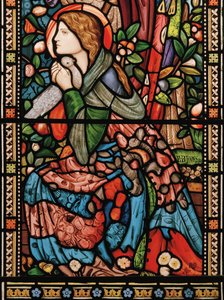受胎告知、1860年頃（ステンドグラス） 作： Edward Burne Jones