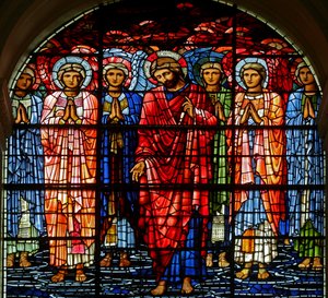 アセンション、1885-1897（ステンドグラス） 作： Edward Burne Jones