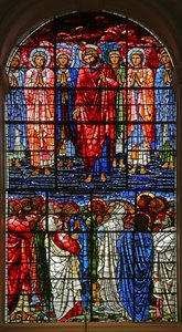 アセンション、1885-1897（ステンドグラス） 作： Edward Burne Jones
