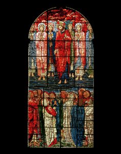 アセンションウィンドウ、1885年（ステンドグラス） 作： Edward Burne Jones