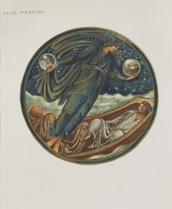 フラワーブック：XXXVI。偽の水星、1905年（紙にガッシュを付けたリソ） 作： Edward Burne Jones
