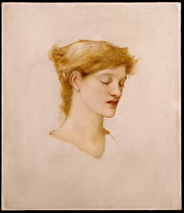 女性の頭 作： Edward Burne Jones