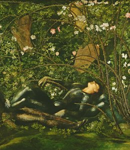 騎士とブライヤーローズ、1869年 作： Edward Burne Jones
