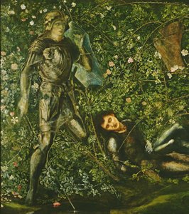 騎士とブライヤーローズ、1869年 作： Edward Burne Jones