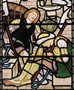 セントピーター解放、1862年3月（ステンドグラス） 作： Edward Burne Jones