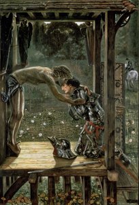 慈悲深い騎士、1863 作： Edward Burne Jones