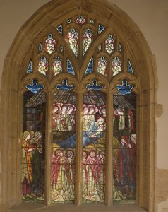 キリスト降誕、1862 作： Edward Burne Jones