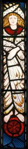 新しいエルサレム、天使、詳細、1862年3月（ステンドグラス） 作： Edward Burne Jones