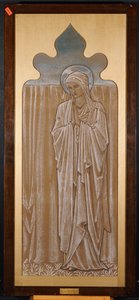 聖母マリア：アシュトンアンダーラインのステンドグラスの窓の漫画、1892年頃 作： Edward Burne Jones