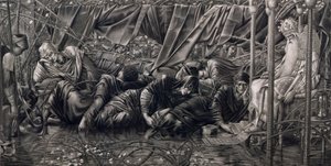 ブライアローズの伝説：評議会の部屋、パブ。 Thomas Agnew＆Sons、1890（グラビア）