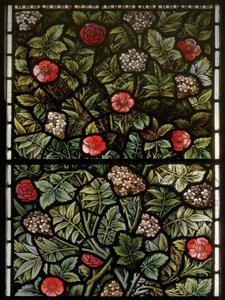 Wilden、All Saints、Morris＆Co.、Edward Burne-Jones、John Henry Dearle（1859-1932）、Foliage、detail、1902-1914、Louis、Alfred、The Baldwins、首相、メソジスト、ウスターシャー、美術工芸、 作： Edward Coley and Dearle Burne Jones
