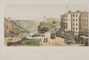 吊橋、シオンヒル、クリフトン、1875年頃 作： Edward Colston Lavars
